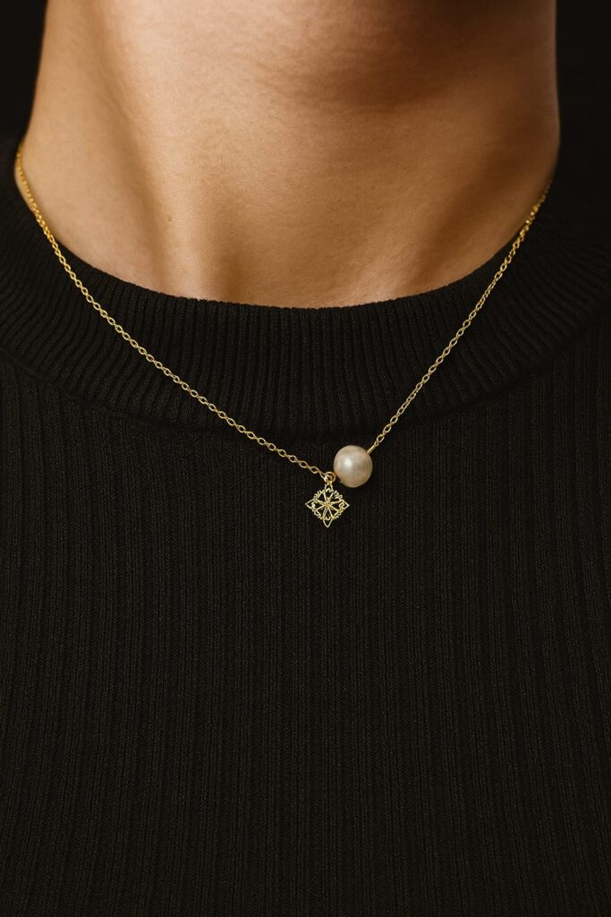 Collar Perla Nudo