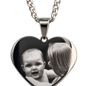 Placa corazón personalizada con foto