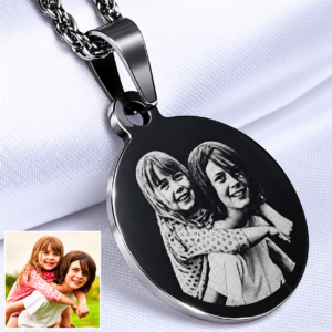 Placa redonda personalizada con foto