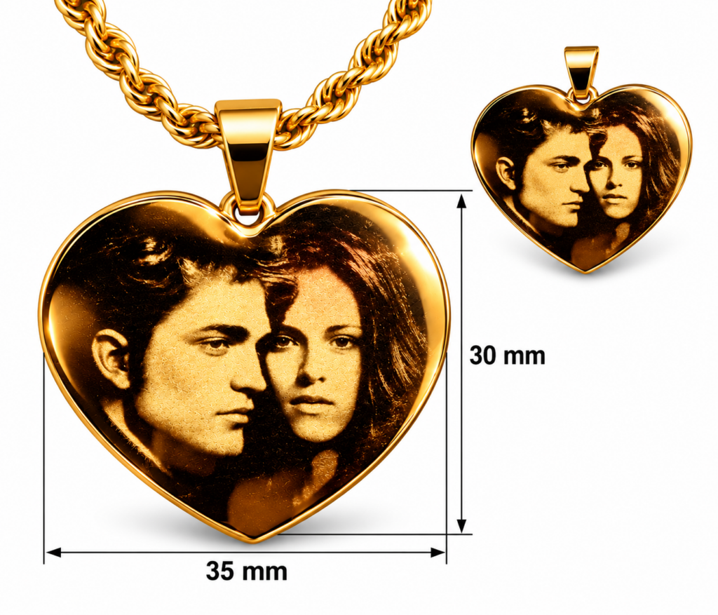 Placa corazón personalizada con foto
