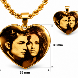 Placa corazón personalizada con foto